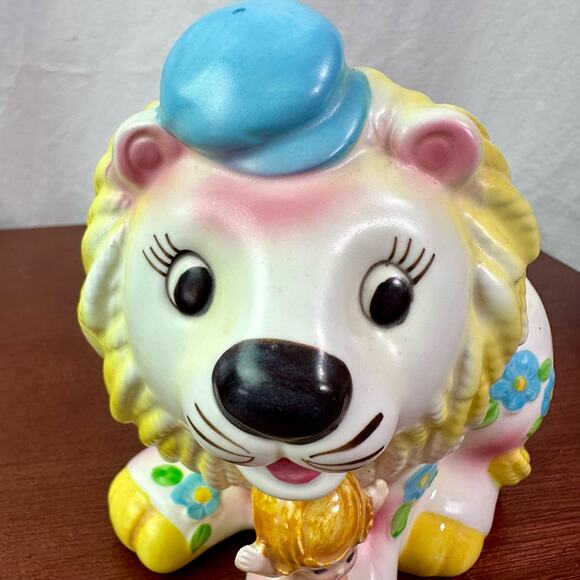 Napco VTG Napcoware Japan Lion & Baby Ceramic Antique Planter Decor 1950s - Picture 4 of 10